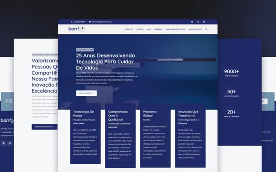 Screenshot do projeto Barrfab — site institucional